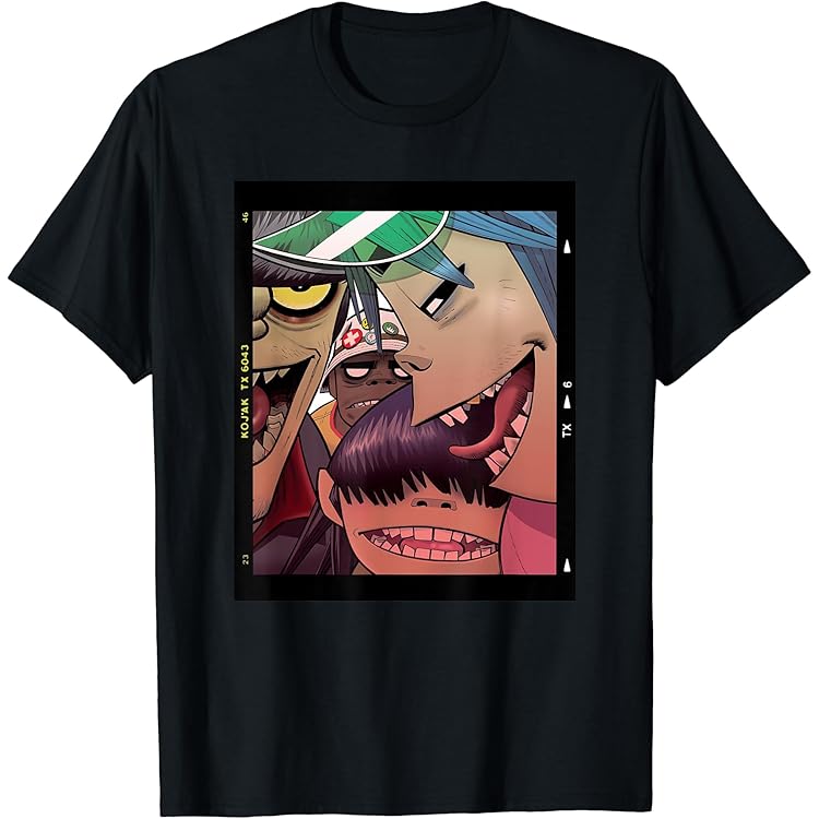 Gorillaz Cracker Island Group T-Shirt : Amazon.co.uk: Fashion