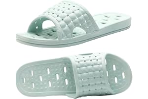 Snabbtorkande duschtofflor för kvinnor män, unisex massagetofflor - halkfri, bågstöd, dräneringshål för strand pool badrum inomhus spa bad hotell