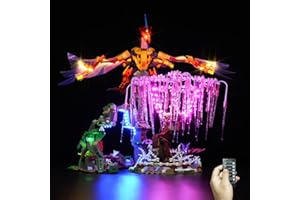 cooldac LED Licht-Kit für Lego 75574 Avatar Toruk Makto und der Baum der Seelen Set, Led Beleuchtungs Set Kompatibel mit Lego 75574- Fernbedienungsversion (nur Lichter, Keine Lego-Modelle)