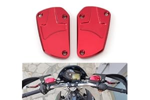 NICEDOLL Vorderer Motorrad-Brems- und Kupplungsflüssigkeitsbehälter, Tankdeckel, kompatibel mit SHIVER/GT/SHIVER 900 07-20, DORSODURO 750 900 08-20, CALIFORNIA AUDACE ELDORADO MGX21 2015-2020