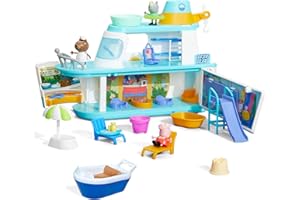 Peppa Pig Cruise Ship, Multilevel Playset with 17 Pieces, Preschool Toys for 3 Year Old Girls and Boys and Up
