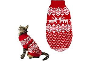 ACTOYS Ropa para Gatos Invierno, Suéter para Mascotas térmico, Hermoso Ropa Mascotas de Invierno para Gatos