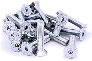 SINGULARITY SUPPLIES M5 (5mm x 25mm) Hex Socket Countersunk Machine Screw (Bolt) - Steel (Pack of 20)