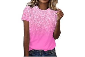 XiaoCheyh Sparkly Tops for Women UK Plus Size Ladies Tops Clearance Women's Cotton T Shirts Off Shoulder Jumper Sale Ladies Tshirt Tops Cotton Tops for Women UK Daily Deals Womens Day Gift