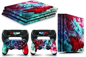 giZmoZ n gadgetZ Autocollant Vinal pour Console PS4 Pro Color Explosion + 2 Skins pour Manette
