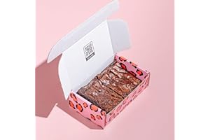 Cake or Death Chocolate Brownie Box with 2 Brownies | Letterbox Friendly Gluten Free & Vegan Chocolate Brownies | Decadent & Delicious Brownie Gift Box | Ultimate Food Gifts for Brownie Lovers |