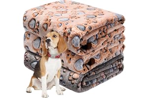 Awaytail 1 Pack 3 Hundedecke, Hund Fleecedecke für Große Hunde, Hundedecke Waschbar, Haustierdecken für Katzen, Weiche Fleecedecken für Hunde, Katzen,110 x 80 cm