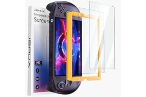 JSAUX Ochraniacz ekranu do Legion Go S 20.3 cm ręczny 2025, łatwy w instalacji z ramką prowadzącą, pełne pokrycie 20.3 cm, odporne na zarysowania, akcesoria ochronne ze szkła hartowanego Ultra HD, 2