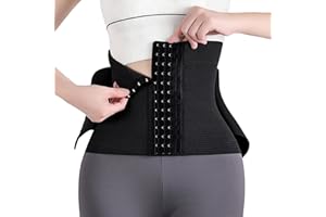 Xynovate Bauchweggürtel, Korsett Damen Waist Trainer, Fitness Gürtel Verstellbarer, Zugleich als Bauchweggürtel und Waist Trainer Verwendbar（Schwarz