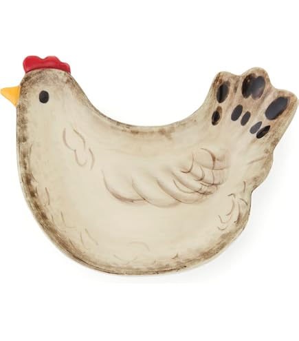 Beurrier De Ferme En Grès 'Hen House Lane' - Motif Poule En Relief, Passe Lave-vaisselle Et Micro-ondes - 7