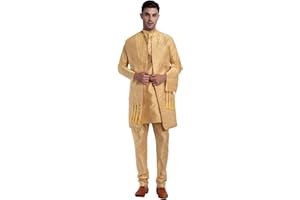 SKAVIJ Kurta Pyjama Jacke und Dupatta 4 Stück Hochzeit Party Kleid