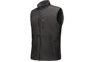 33,000ft Gilet Softshell pour Homme, Veste Sans Manches Légère et Respirante, Coupe-vent pour Voyage, Randonnée, Course à Pied, Golf