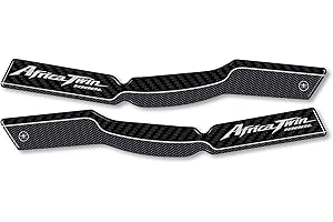 labelbike - 2 Pegatinas Moto en Gel de Resina 3D para Guardamanos Compatible con Honda Africa Twin Color Negro