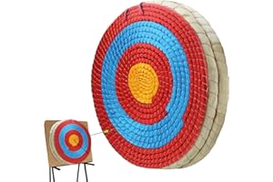 ZIRUU Solid Straw Round Archery Target Traditional Recurve Bow Arrow Target Hand-Made Straw Target for Kids Youth Adult Outdoor Sports Archery Bow Shooting Practice