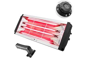 ‎DATOUBOSS DATOUBOSS 2000W Kurzwellen-Infrarot-Lacktrockner 220V, tragbare Infrarot-Härtungslampe mit intelligenter Zeitschaltuhr 0-90, Infrarot-Trockner für Karosseriereparatur, 650 * 500mm.