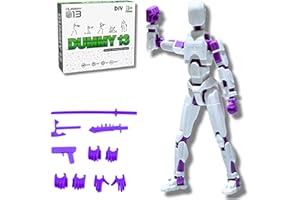 AYAAFA T13 action figure, Titan Lucky, Robot Action Figure, 3D Printed with Full Articulation for Stop Motion Animation