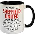 Bomblighters Ceramic I Support Sheffield Utdn United and This is only Cup Football Mug - Merchandise Gift for Fan