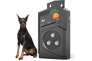 Honey Paws Anti Barking Device for Dogs, Ultrasonic Dog Barking Deterrent Devices with 3 Modes & Flashlight, IP56 Waterproof Stop Bark Dog Device Indoor Outdoor Use, 15M Range Dogs Bark Devices