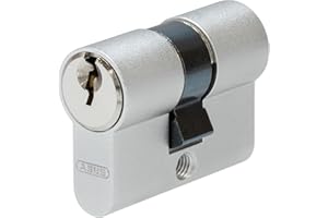 ABUS Cylindre court TI11 ST 21/21 - Cylindre de porte pour portes en verre, portes métalliques et portes d'entrée fines - Fermeture différente, cylindre de serrure avec 3 clés