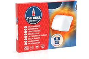 ‎THE HEAT COMPANY THE HEAT COMPANY Nackenwärmer - 3 Stück - Wärmepflaster Rücken - EXTRA WARM - klebend - Körperwärmer - 18 Stunden wohlige Wärme - luftaktiviert - rein natürlich