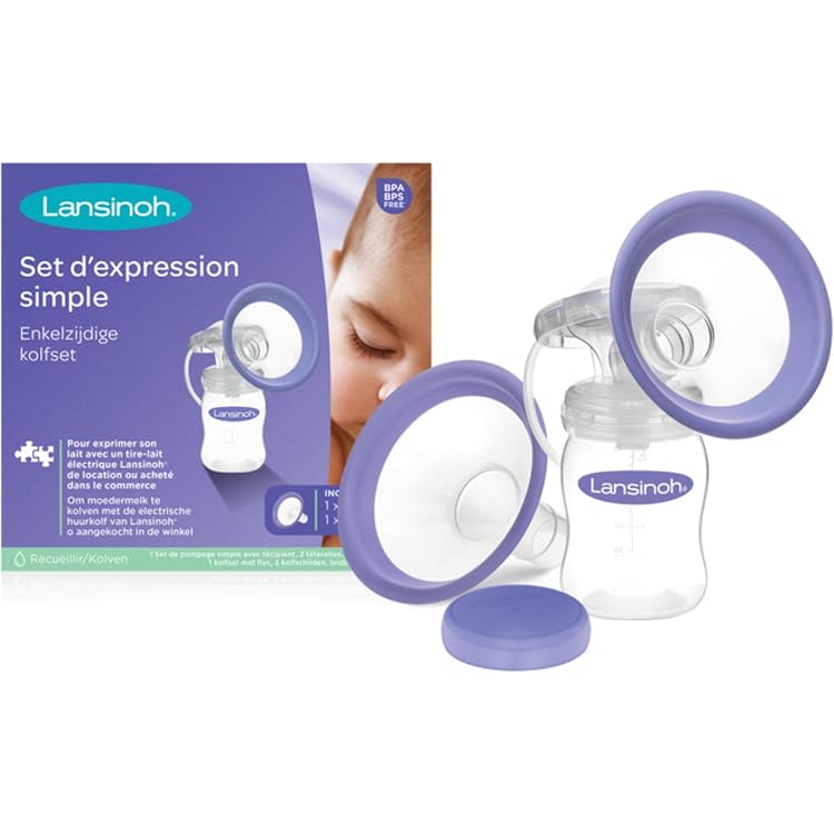 Biberons Conservation Lait Maternel Lansinoh - Lot De 4 X 160ml - Sans BPA - Compatible Congélation