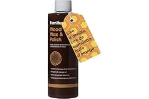 Cire Bois & Polish Furniture Clinic – À l’Huile Essentielle d’Orange - Produit Naturel pour Bois Fini et Non Fini - Cire d’Abeille pour Protéger et Sublimer - 250 ml