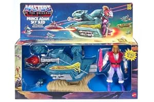 Masters of the Universe Mattel Collectible - Origins 5.5" Sky Sled i Książę Adam (He-Man, MOTU)
