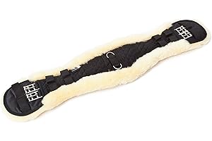‎ENGEL REITSPORT Engel Reitsport | Lammfell Sattelgurt Dressur Kurzgurt Konturgurt E-Kontur