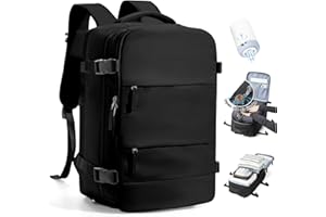 SZLX Zaino Ryanair 40x30x20 Sottovuoto Zaino da Viaggio 40x20x25 Ryanair Wizzair Donna da escursionismo impermeabile Zaino Casual Laptop da 14 Pollici con porta di ricarica USB Scomparto per Scarpe