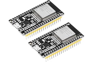 HEEMOL 2 Piezas 38pin ESP32 NodeMCU WiFi Bluetooth Módulo ESP32 WROOM 32 Placa de Desarrollo con CP2102 Compatible con Puerto Micro USB Arduino