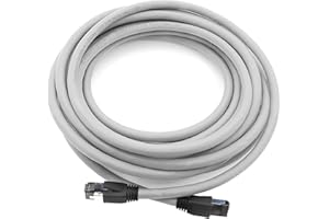 1CONN Lot de 10 câbles réseau Gigabit Ethernet Cat8 40 Gb S FTP LSZH Cat 8 Gris 2 m