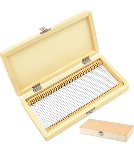 Wooden Slide Box for 100 slides, with Latches- Fits 75x25mm Slides