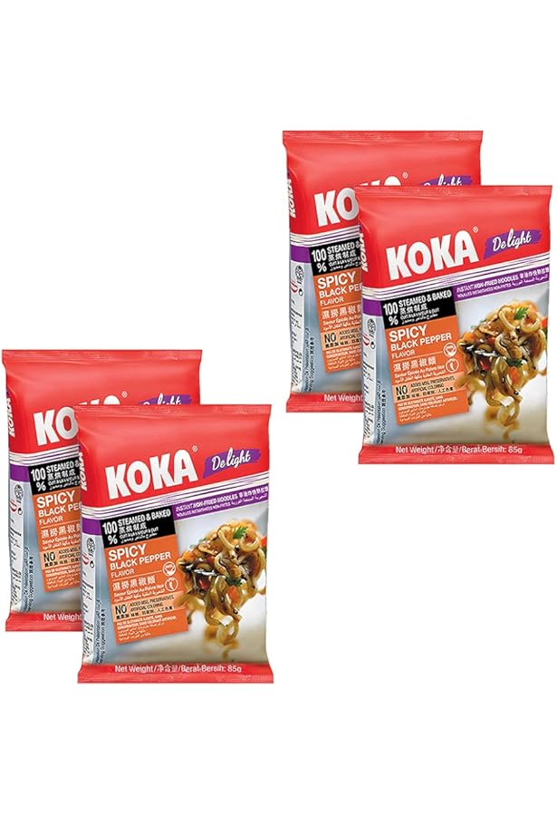 KOKA Delight Spicy Sesame Noodles(85g x 4 Packs) 