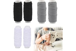 QTTRPCU 6 Elastisches Nähgarn, Elastischer Nähfaden Kann zur Kostümherstellung, Sewing Thread auch für Perlenarmbände