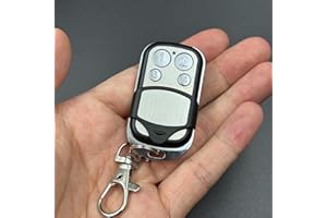 JUMOOZI Universal Handsender kompatibel mit Crawford Normstahl Standard Steel T433-4,433.92mhz Funksender Fernbedienung Garagentoröffner (Silber)