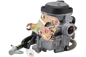 GOOFIT PD18 Carburador de 18 mm de la Bomba del Acelerador Reemplazo para Kymco Agility 4 Tiempos GY6 49cc 50cc 139qmb 139qmA Ciclomotores Motor ATV Scooter