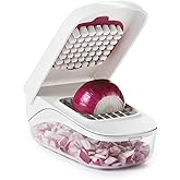 OXO - Good Grips Stainless Steel Knife Vegetable Slicer/Onion Chopper (White and Transparent)