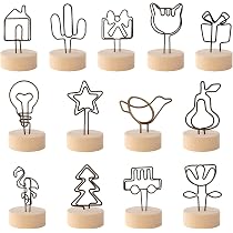 10 Pinces Mémo Supports Photo - Résine Noir Pour Mariage, Bureau, Étage Prix - Hauteur 11 Cm