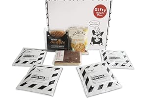 GIFTY MCGIFT PLACE Coffee Brew Bags Gift Hamper - Paddy & Scotts Coffee Brew Bags, Toffee Waffles, Millionaires Shortbread, Borders Biscuits
