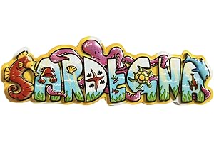 WEDAREGO Sardegna Sardegna Sardegna Italia 3D Lettere Frigorifero Magnete Resina Viaggi Souvenirs,Handmade Home & Kitchen Decorazione Sardegna Frigo Calamita Collezione Regalo