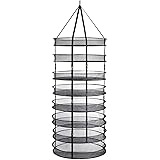 femor 8 Schichten Trocknungsnetz Faltbare Mesh Large Hanging Drying Net zum Aufhängen Wasser Kultur Tent Herb Bud Plant Trock