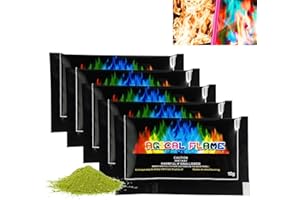 CHUNXIN 5PCS Fire Colour Changing Powder,Ma/gical Flames,Ma/gic Ne/on Flames Fire,Long-Lasting Fire Colour Changing Powder,Fire Co/nes Colour Changing,Fire Colour Changer,Fire Pit Colour Changing Flames