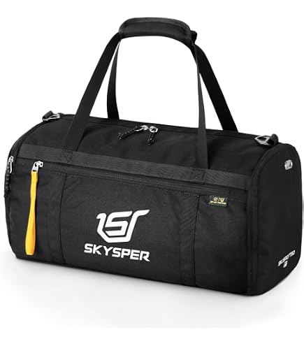 Sac De Sport Grand Format Avec Compartiment à Chaussures – Résistant à L’eau, Poches Latérales En Maille, Cordon De Serrage, 34x15x47 Cm