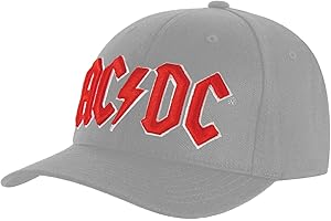 AC/DC - Baseball Red Logo (Grey) (Cappellino) Rock Merchandising Ufficiale