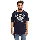 TOM TAILOR Uomini T-shirt con logo stampato
