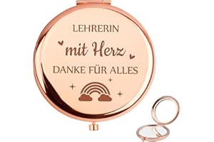 QWZIFY Teacher Graduation Gift For Teacher Birthday Leaving Gift Teacher Compact Mirror Gifts For Teachers Teacher With Heart Thank You Gift Teacher Primary School Best Teacher Gifts