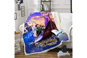 Goplnma Princess, coperta Cenerentola e Belle, coperta in pile Rapunzel Ariel e Jasmine, extra large (100 x 140,6)