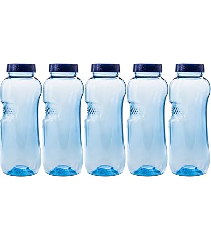 Melior Tritan Wasserflasche – 0,5 Liter, Auslaufsicher, Mit Silikonband