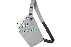 Tibroni Schultertasche Sling Bag Anti-Diebstahl Umhängetaschen Crossbody Brusttasche Chest bag für Damen und Herren für Freien Reisen Wandern Joggen