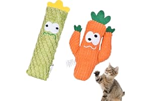 Marjoramy 2 Pezzi Giocattolo Catnip per Gatti,Peluche con Erba Gatta Essiccata,Iocattoli,Giocattolo da Masticare per Gatti,Giochi Interattivi per Giocare, Mordere, Masticare